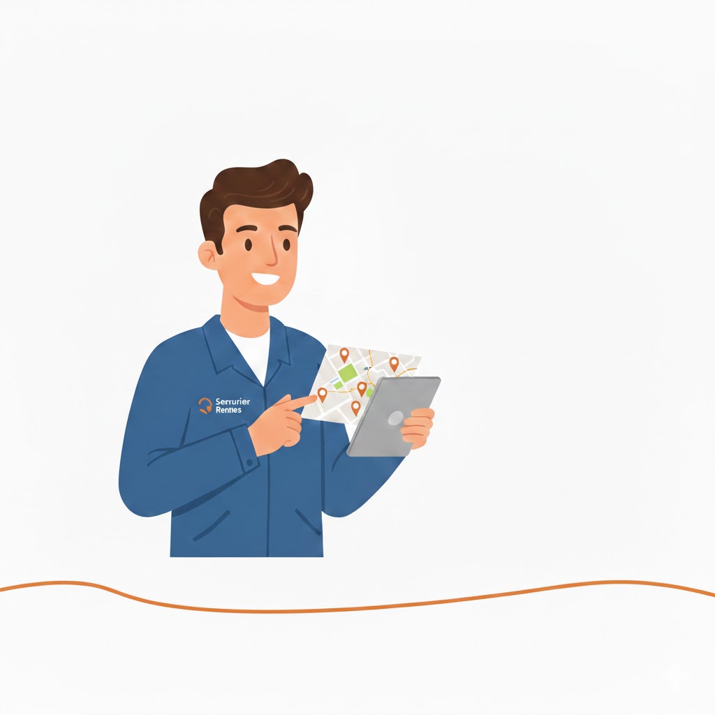 Illustration serrurier expert à Rennes